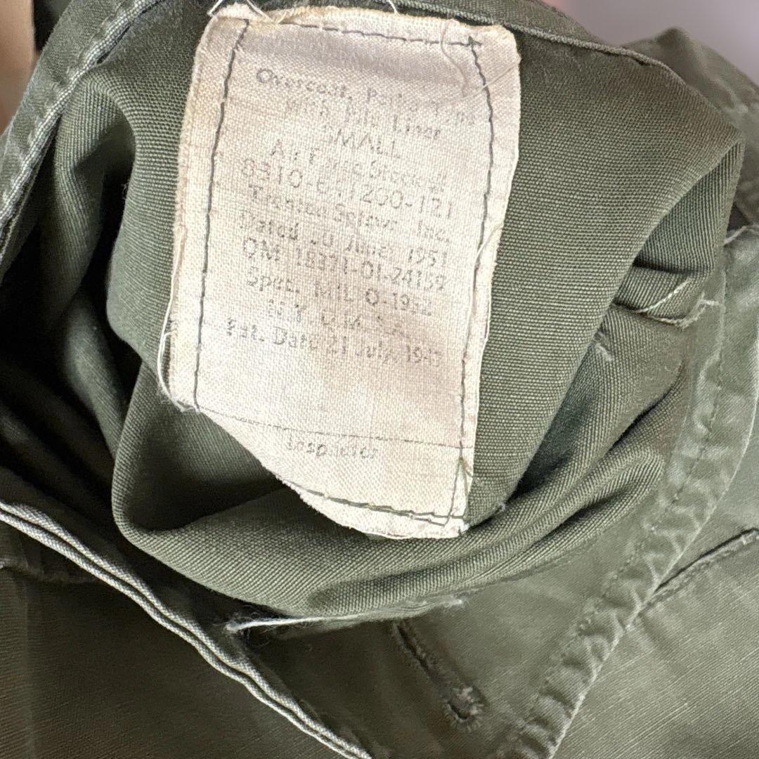 【希少】US.ARMY 40s M47 アルミジップ モッズコート S