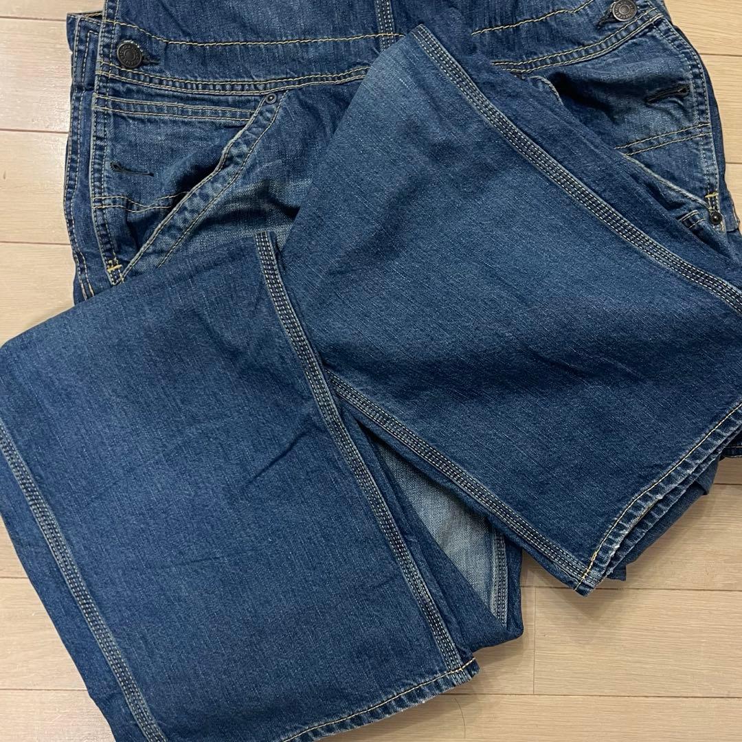 ヒステリックグラマー デニムオーバーオール インディゴ Sサイズ 中古