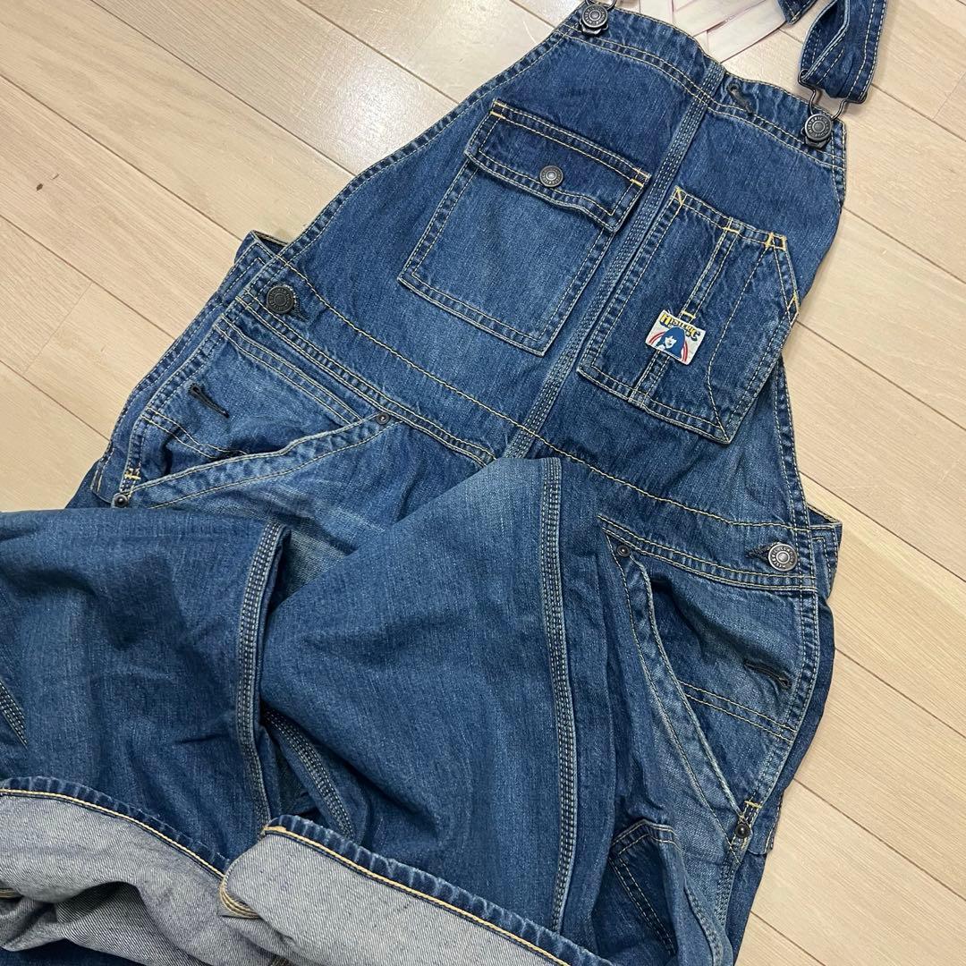 ヒステリックグラマー デニムオーバーオール インディゴ Sサイズ 中古
