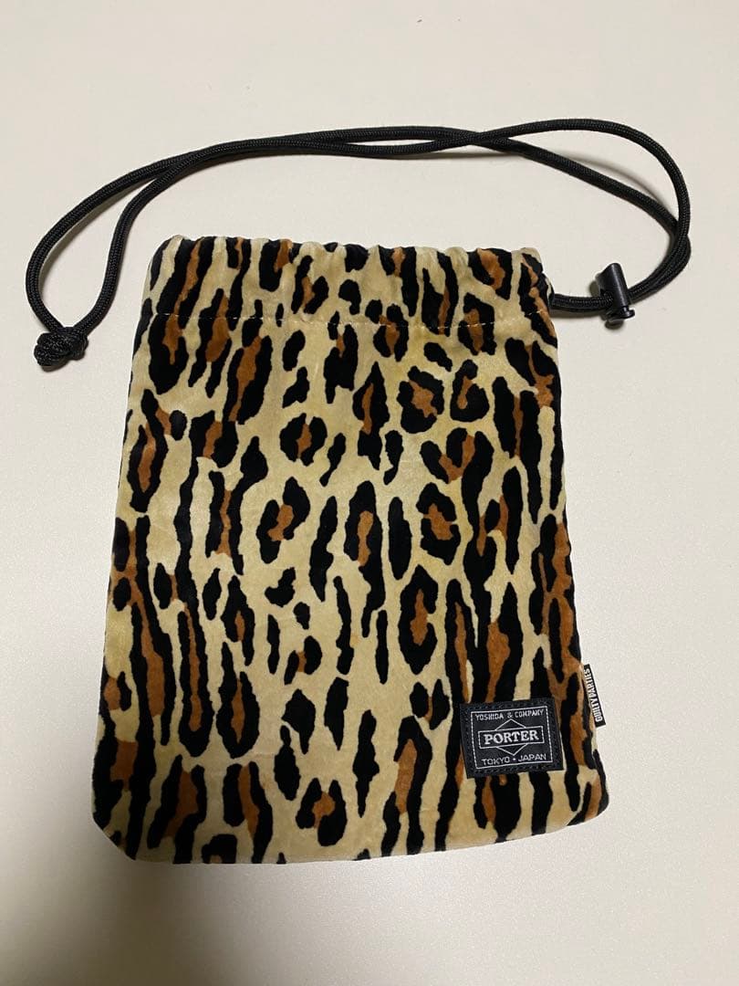 希少WACKO MARIA×PORTER レオパード　巾着
