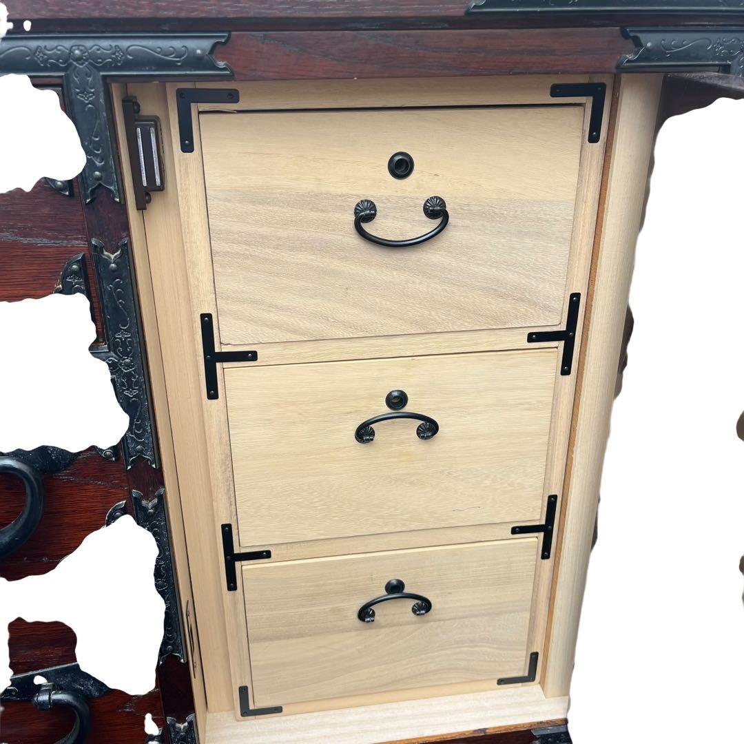 引き取り限定✨　和箪笥 時代箪笥 箪笥 収納家具 和家具 装飾金具　鍵付き