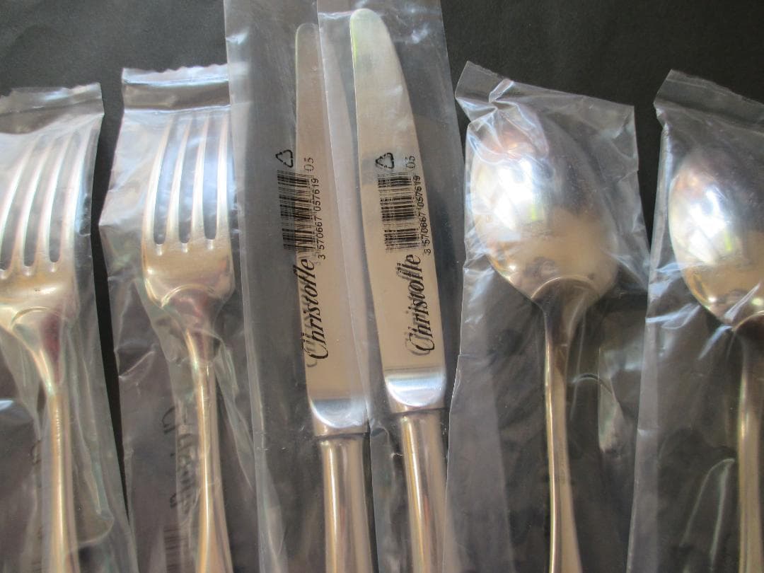 未開封極美品☆仏蘭西 高級銀器クリストフル　カトラリー６本ステンレス　フィデリオ