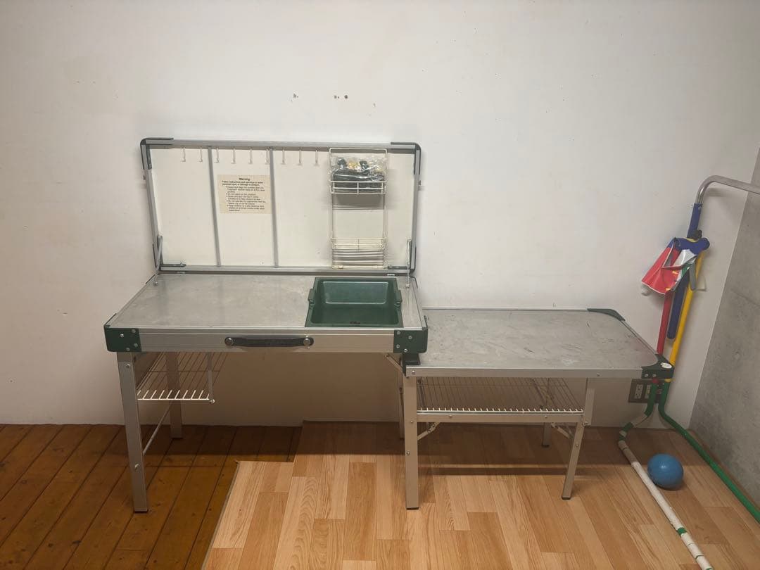 Coleman コールマン ビンテージ　シンク付き　キッチンテーブル　廃盤品