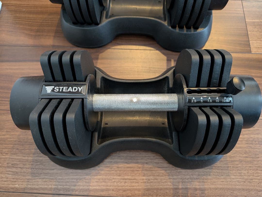 STEADY 調整可能ダンベル 2.5-10kg