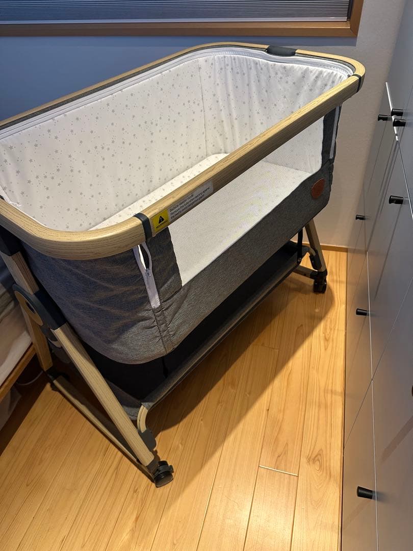 HZDMJ 2022型ベビーベッド　グレ