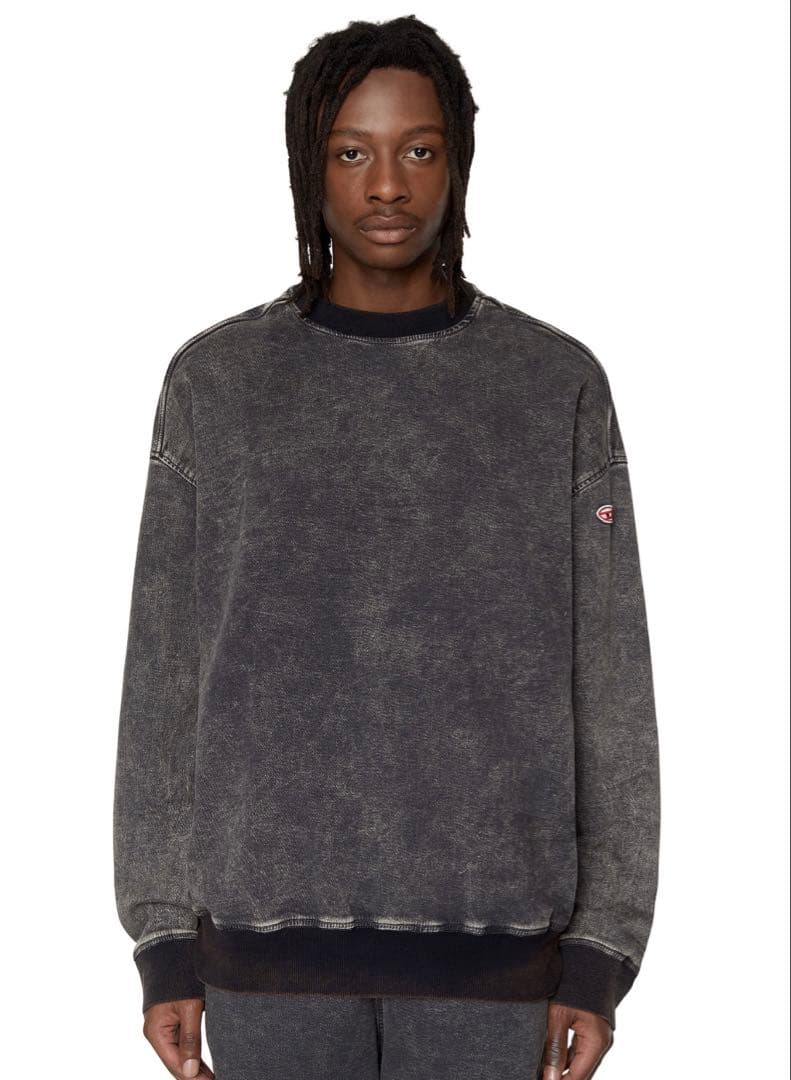 【新品】DIESEL D-Krib Track Denim Sweatshirt