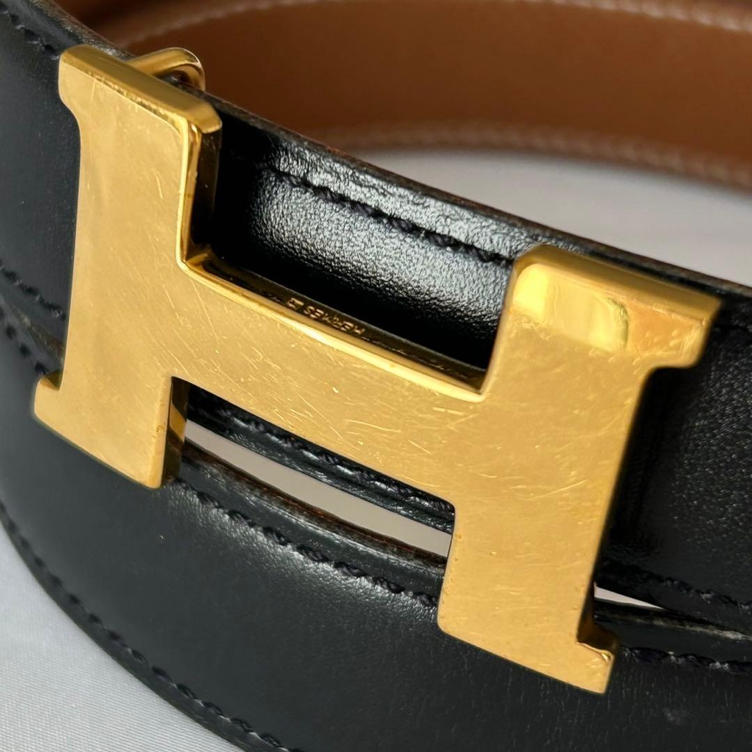 HERMES エルメス ベルト コンスタンス ブラック 68 ◯Y刻印