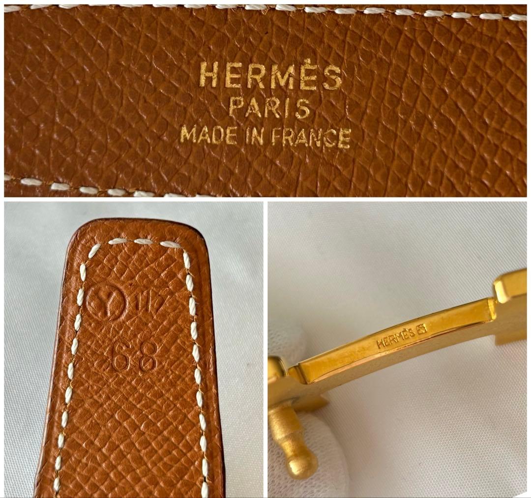 HERMES エルメス ベルト コンスタンス ブラック 68 ◯Y刻印