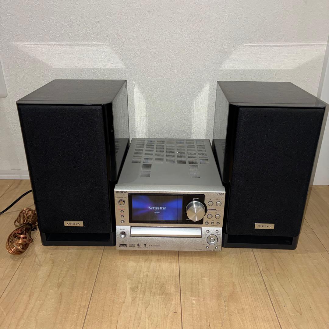 動作ok ONKYO BR-NX10 CD HDD ミニコンポ HDD80GB