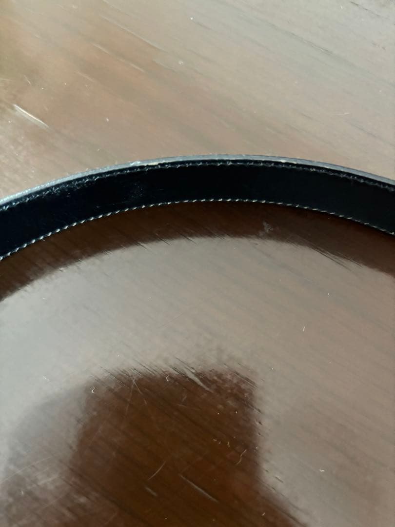 Salvatore Ferragamo 黒レザー ベルト S