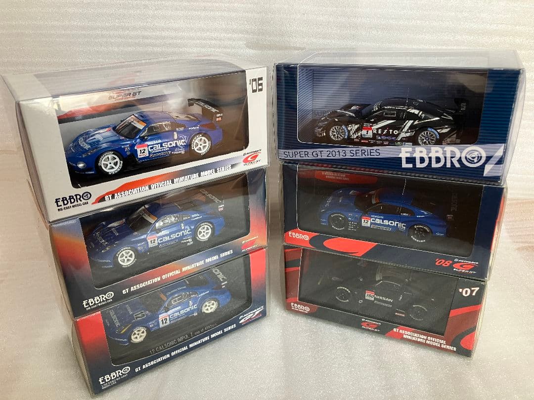 H13【まとめ売り】 エブロ製 1/43 SGT NISSAN車 6台