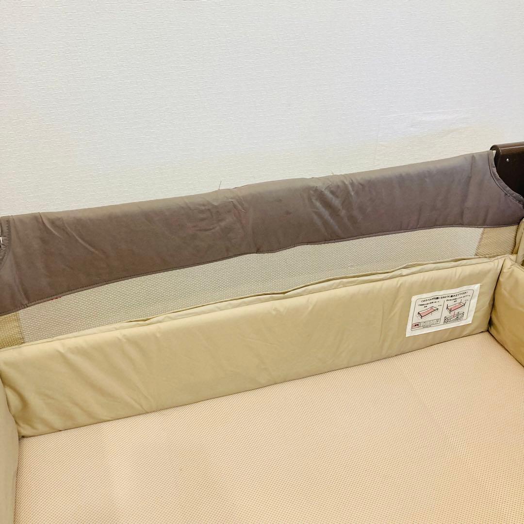 アップリカ　ココネルエアー　ココアブラウン　aprica ベビーベッド