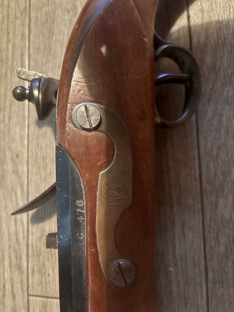 【観賞用】アンティーク風 火縄銃レプリカ（フリントロック式）