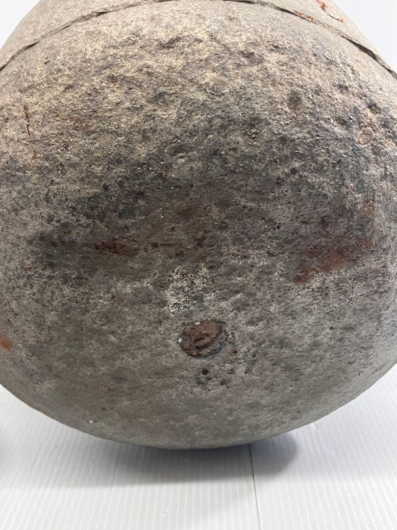 【時代物】青龍堂造鉄瓶 岩肌 銅蓋 京鉄瓶 煎茶道具 茶道具 骨董 アンティーク