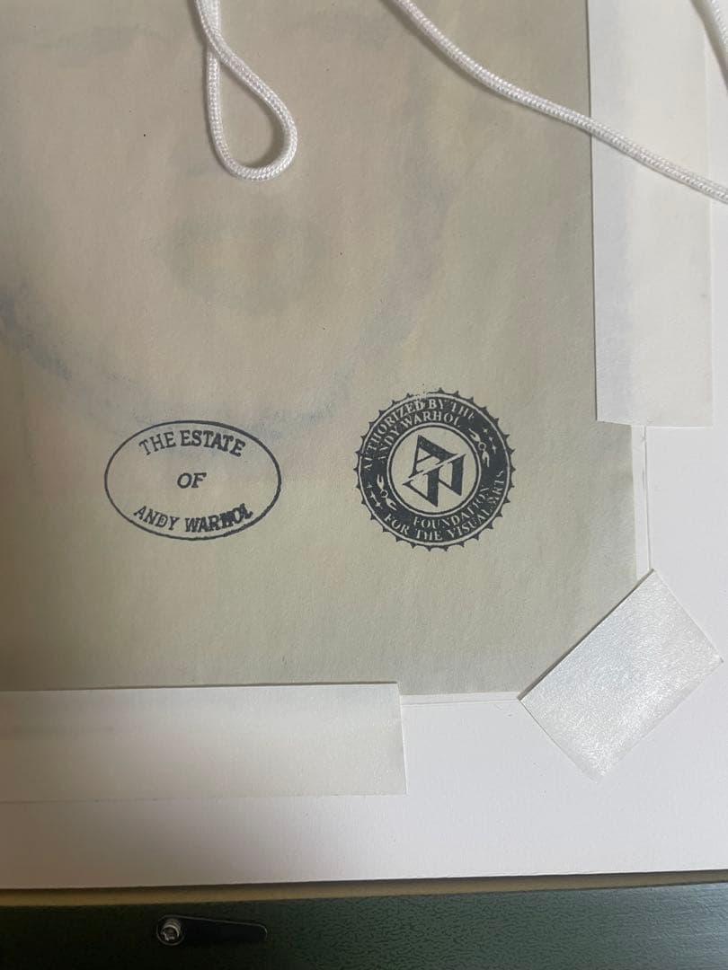 アンディウォーホルマリリンモンロー財団認定印