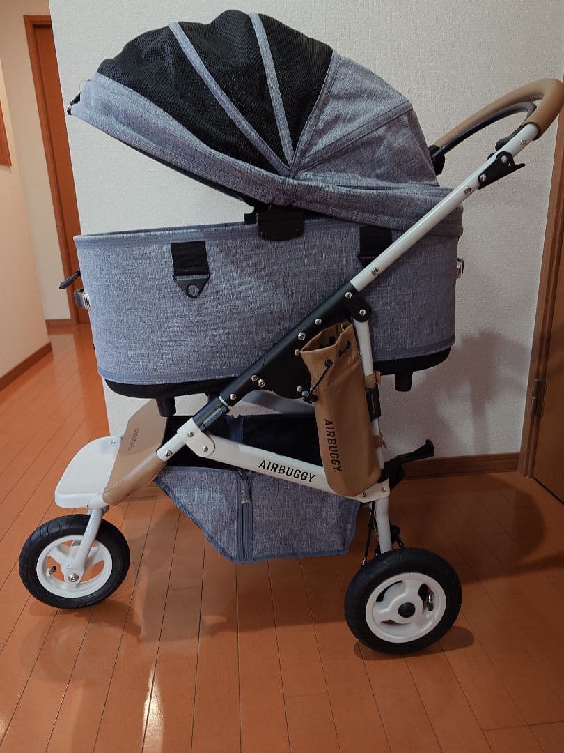 AIRBUGGY　DOME3 ラージ ペットカート メランジデニム