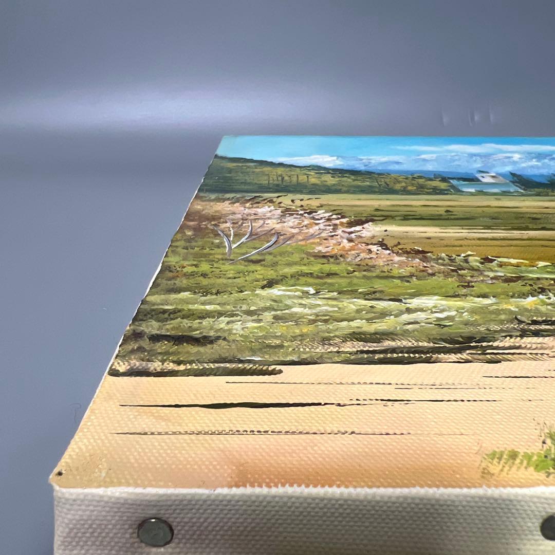 絵画　オーストラリア風景　吉岡貞夫　額縁付き