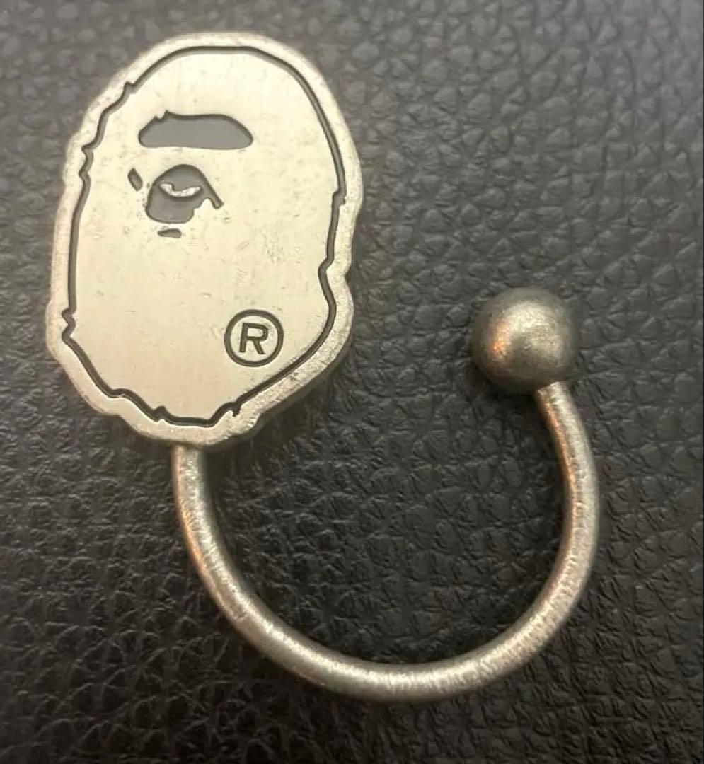 【希少】　シルバー　エイプ　APE キーホルダー キーリング　メンズ　NIGO