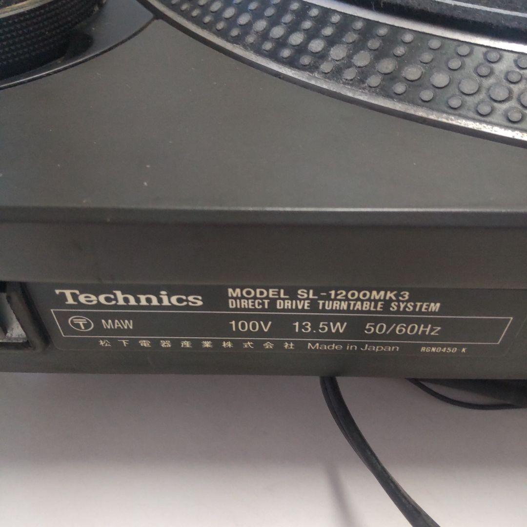 【中古】Technics テクニクス SL-1200 MK3 ターンテーブル ①