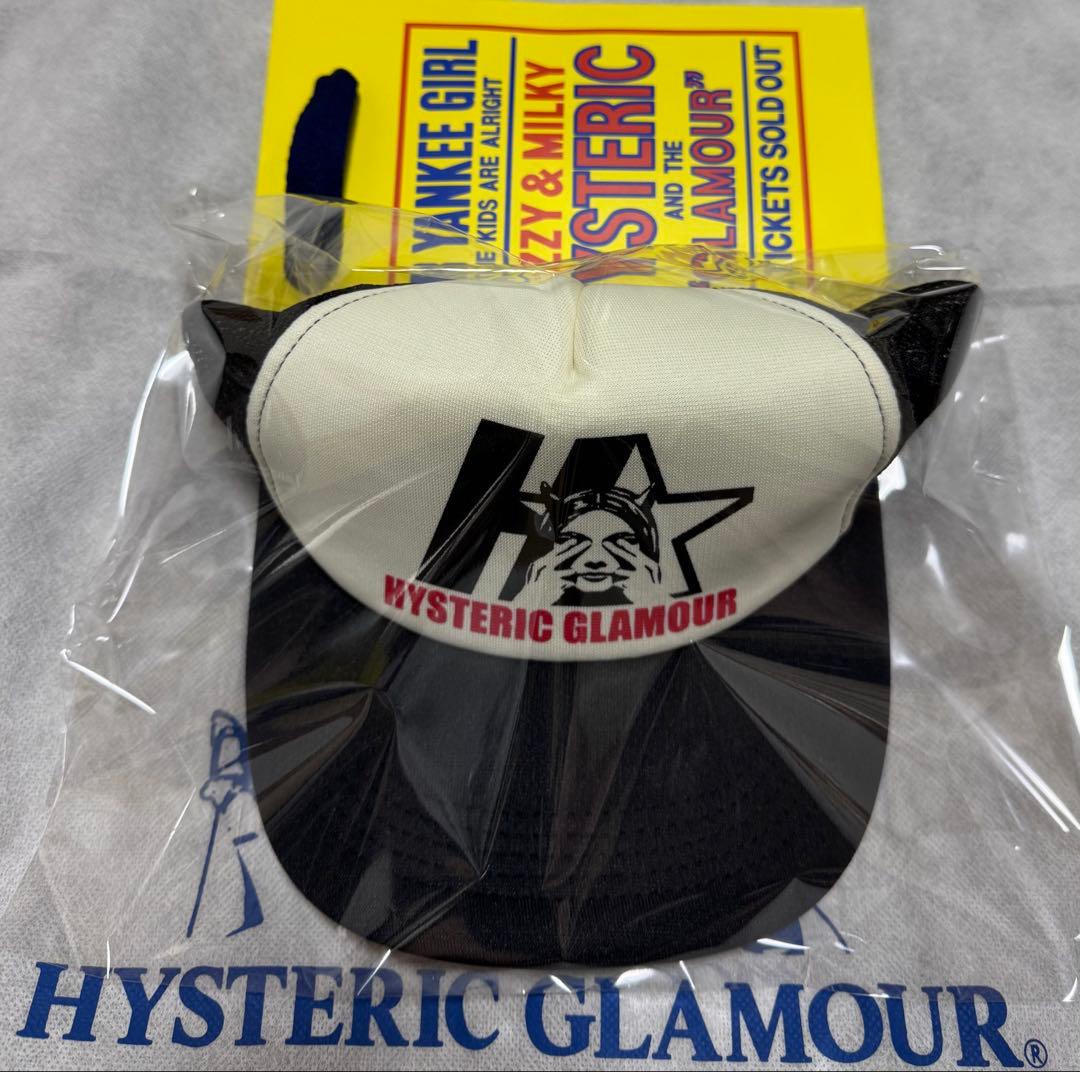 大人気！ヒステリックグラマー メッシュキャップ【STAR EVIL】黒