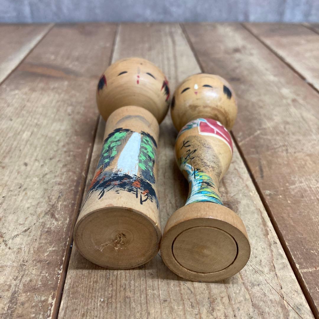 D-3 こけし 伝統工芸 民芸品 郷土玩具 # 鳴子こけし 弥治郎こけし 木製