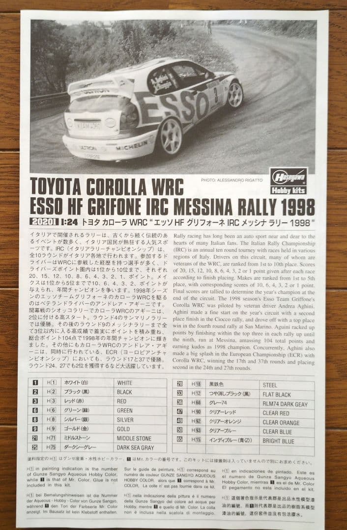 ハセガワ 1/24 ランチア ストラトス ＆トヨタ カローラ ＆ パーツ＆クサラ