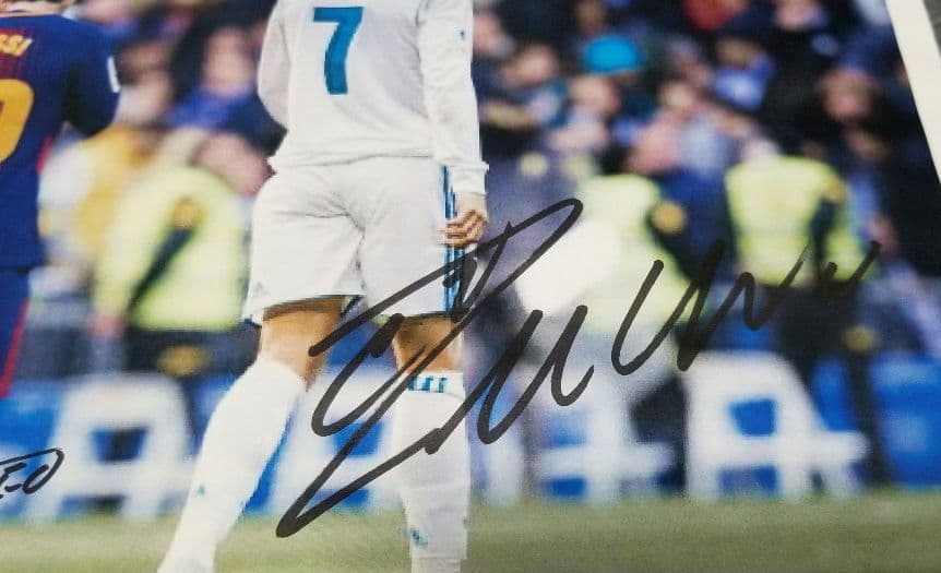 メッシ　クリスティアーノ・ロナウド　直筆サイン　普通紙