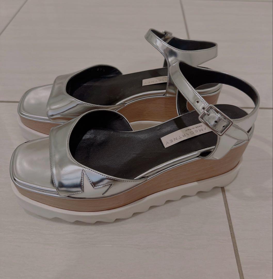 大人気シリーズ♡ステラマッカートニー　サンダル　37/5 シルバー　スター