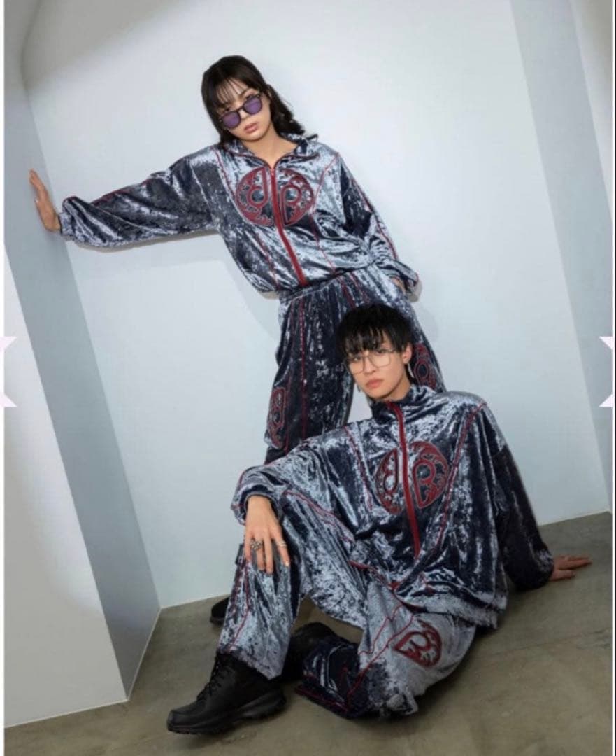 龍宮城　ベロア　ジャケット　パンツ　上下セット