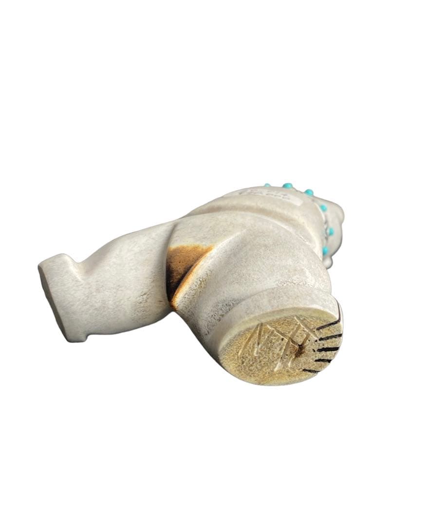 新品　ズニ族　Zuni インディアンジュエリー　フェティッシュ　クマ　シロクマ