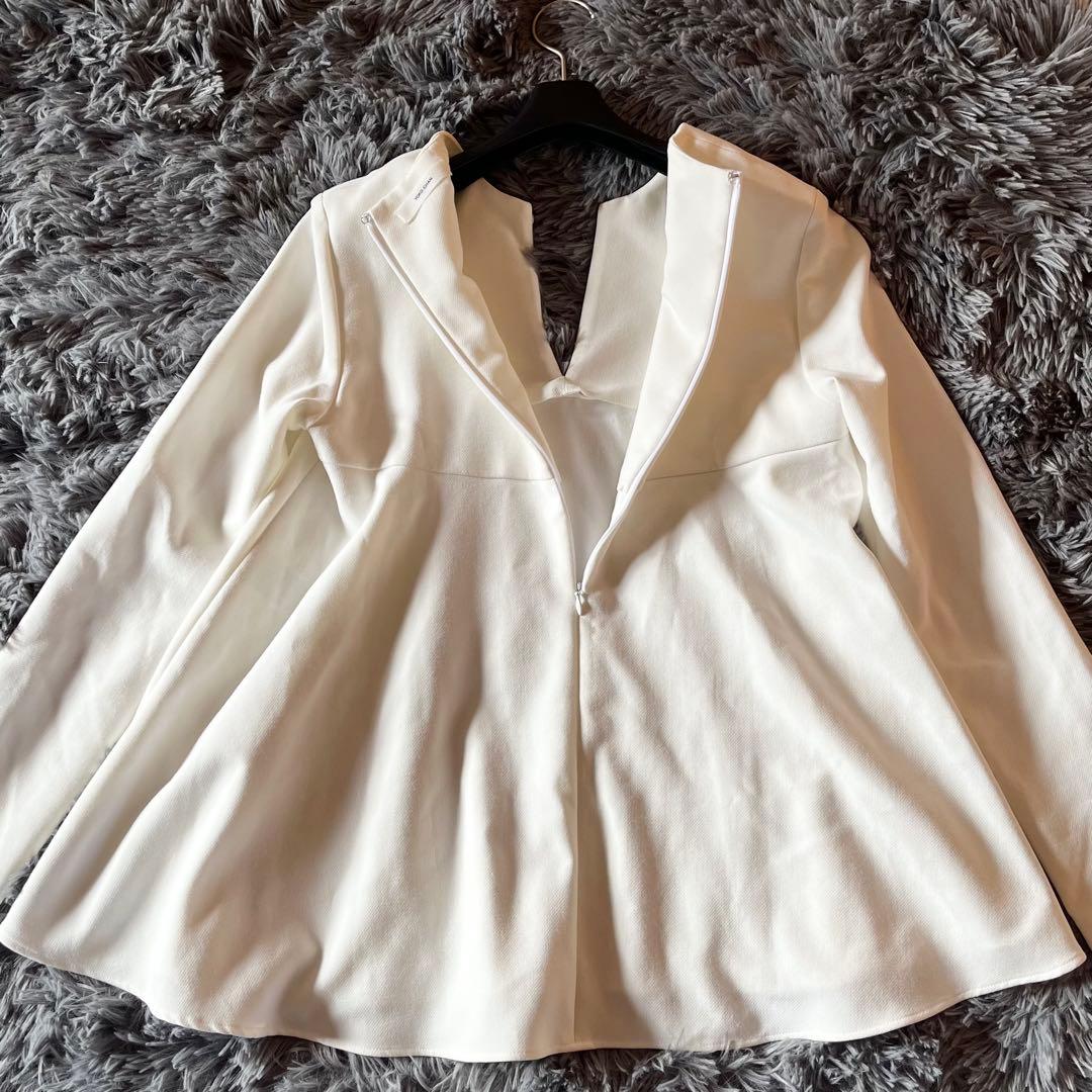 美品✨ ヨーコチャン パールAライントップス ロングスリーブ 近年 40 白