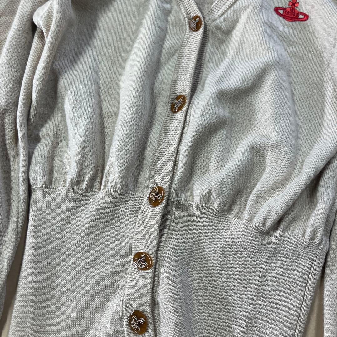 vivienne westwood カーディガン　ベージュ　ウール100%