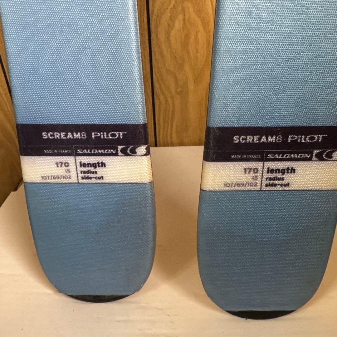 Salomon スキー板 青と黒　170