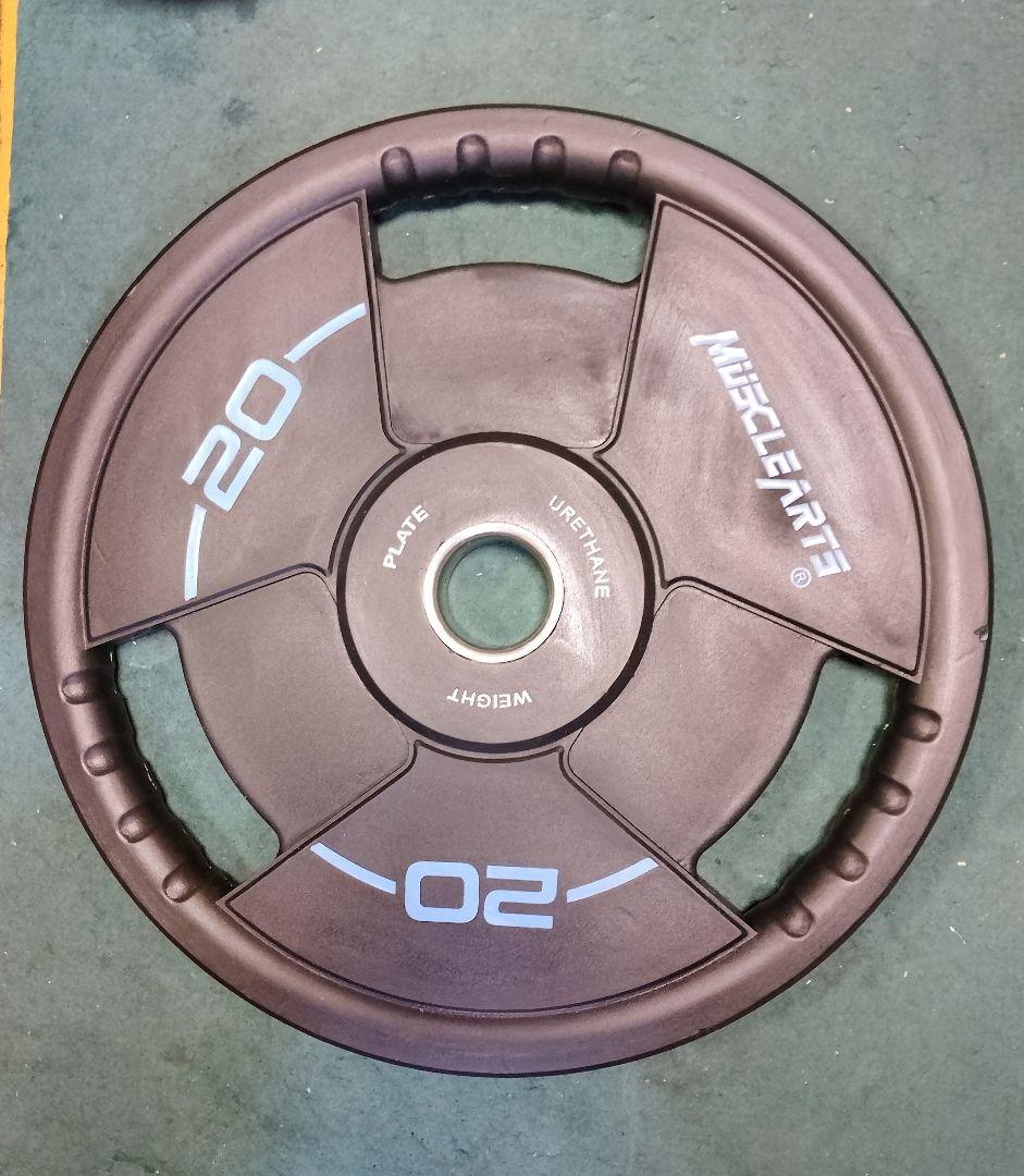 オリンピック プレート MUSCLEARTS 20kg プレート 1枚①