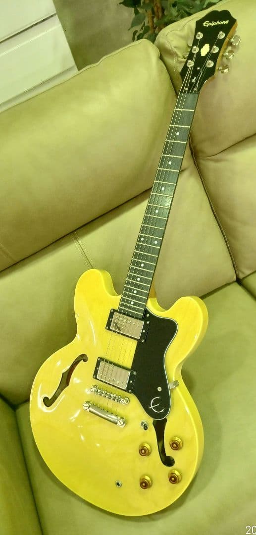Epiphone　DOT NA ナチュラル　傷なし　ネック良好　保管品　超美品