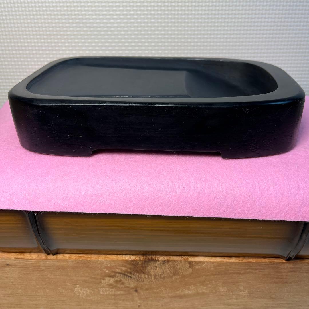 ⭕️雄勝硯　伝統工芸士　特殊彫　希少　四つ足　石紋綺麗　匠　高橋仁夫　岳成　四六寸