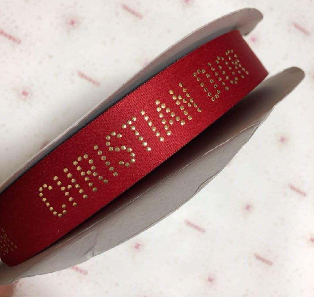 レア　ディオール　限定　 赤リボン　1ロール　50メートル