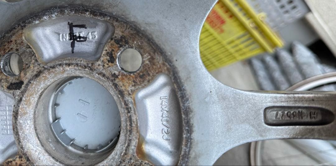 （送料込 ） 155/65R14 スタッドレスタイヤ ＋ 純正アルミホイール4本