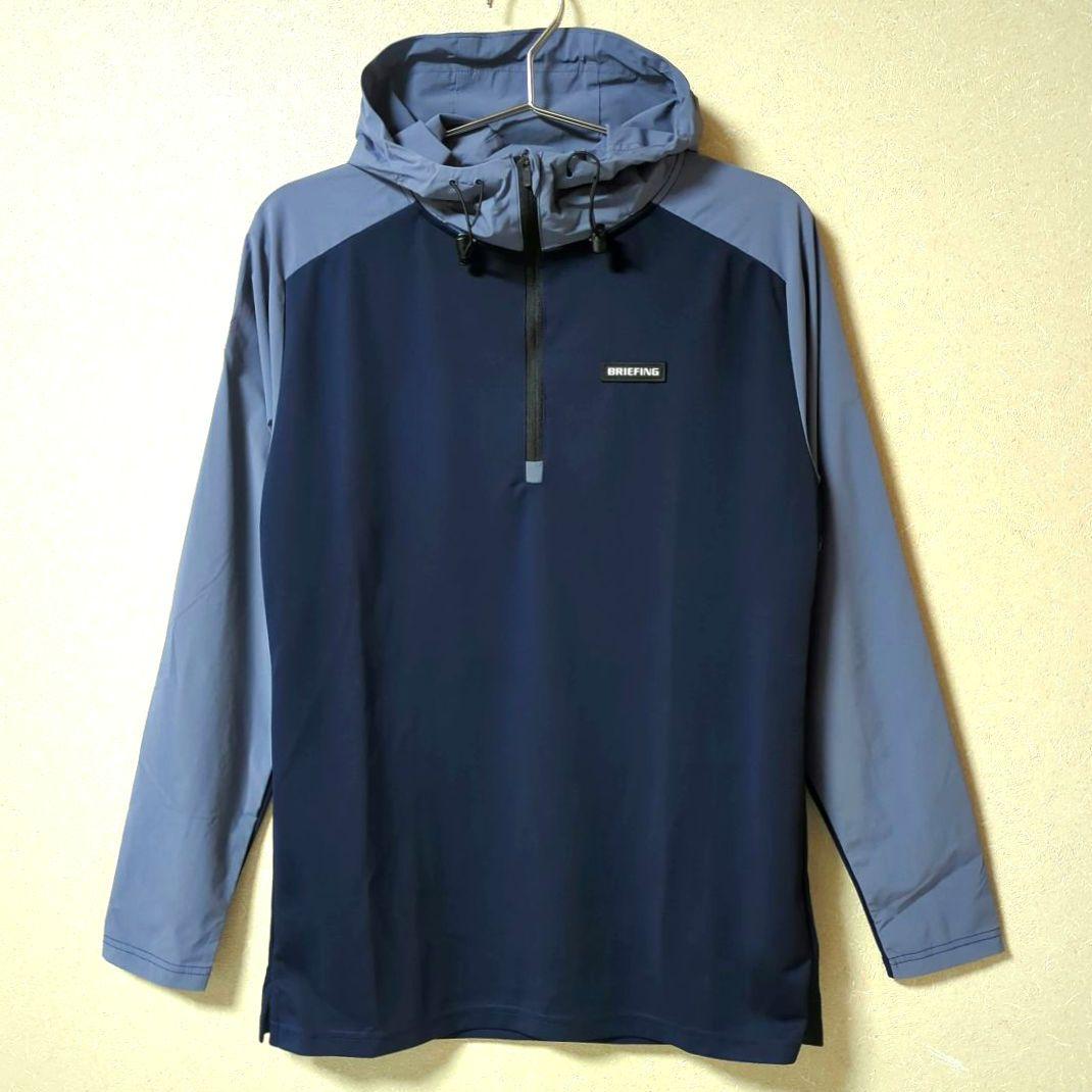 ブリーフィング　ハーフジップ フーディー　ネイビー　サイズS