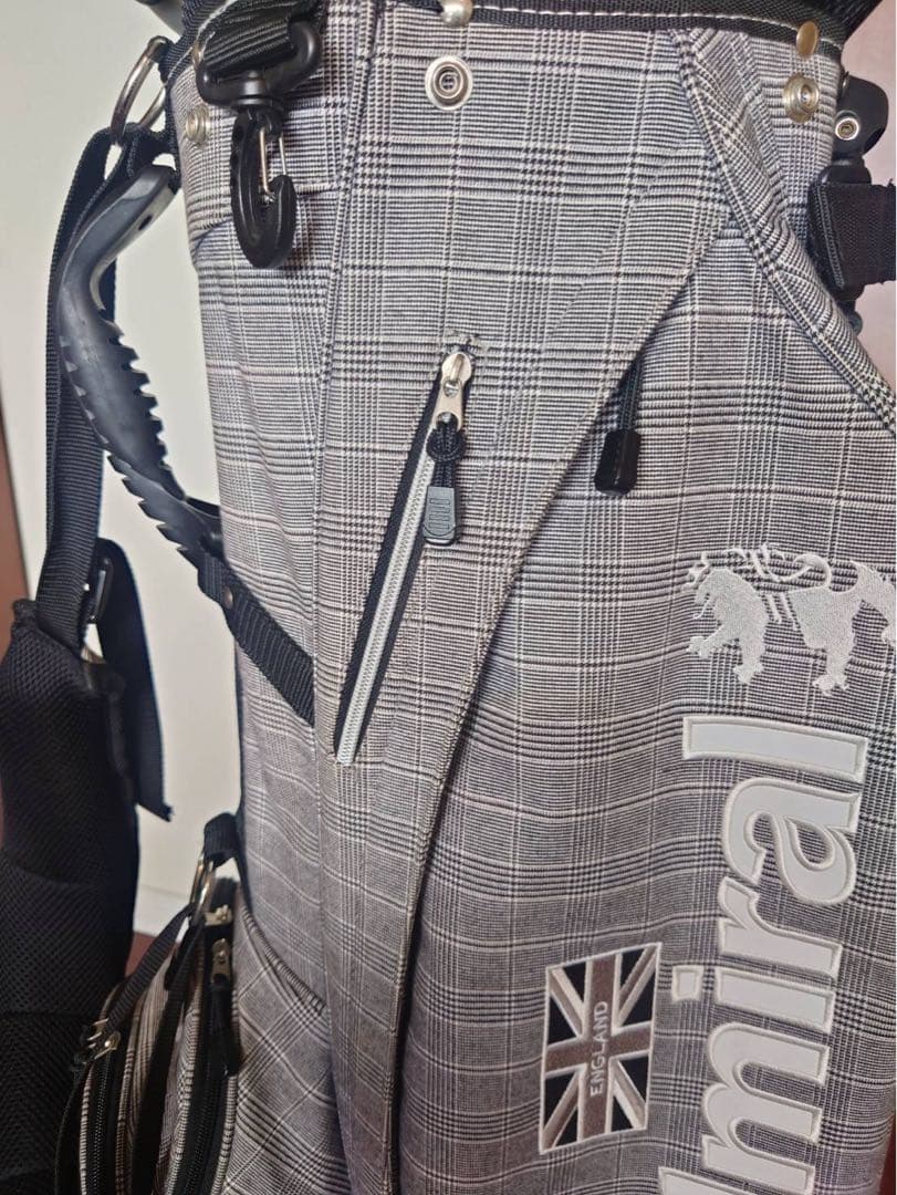 Admiral アドミラル　スタンド式　ゴルフバッグ グレー