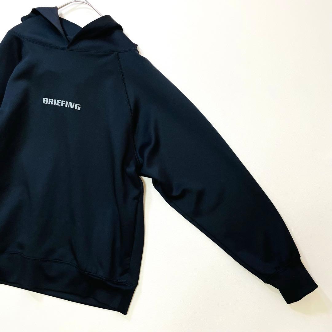 6409【美品】ブリーフィング　リカバリーウェア　プルオーバーパーカー　ブラック