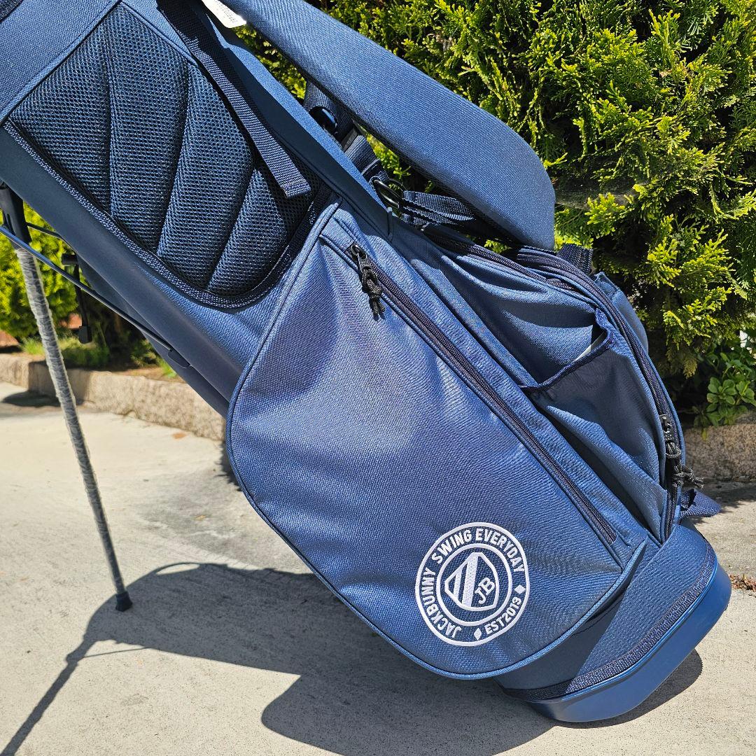 新品未使用【ジャックバニー】スタンド式キャディバッグ ネイビー