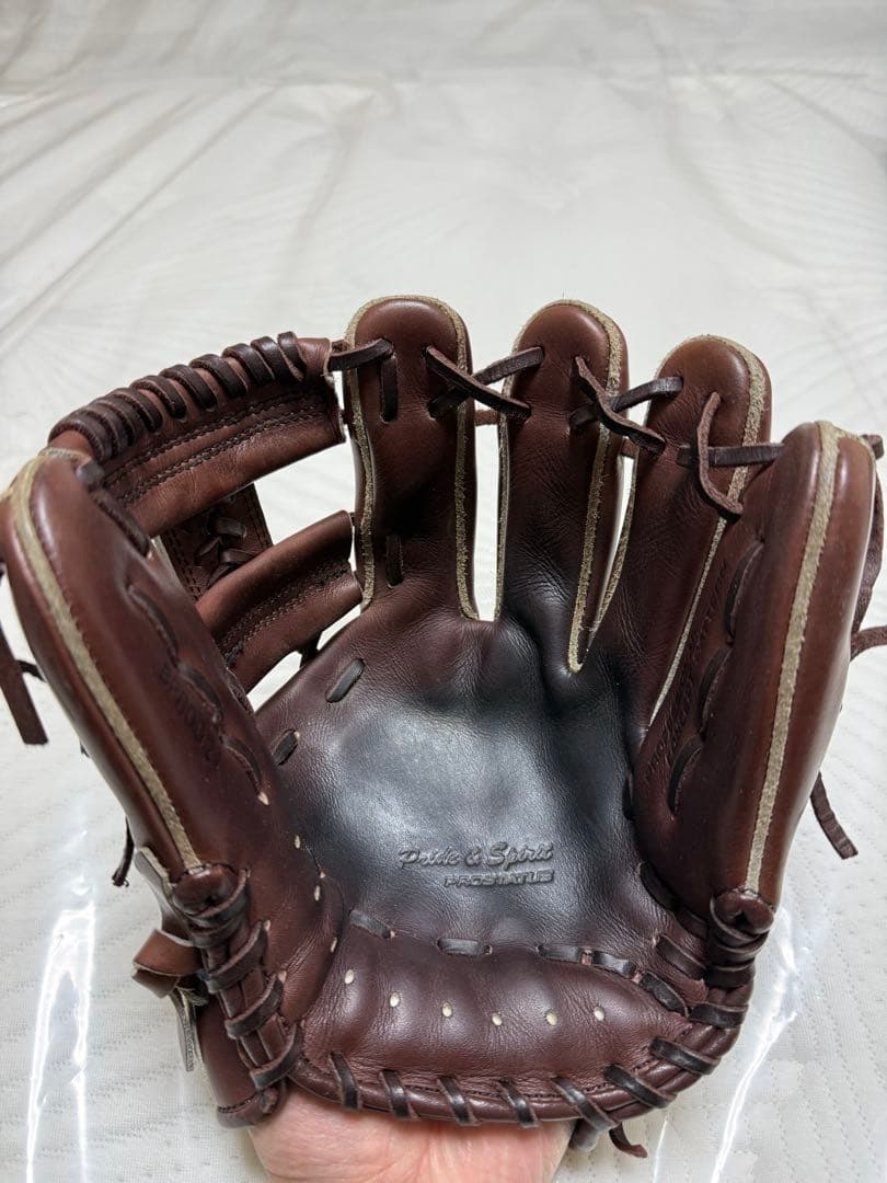 ZETT ブラウン 硬式グローブ　セカンド用
