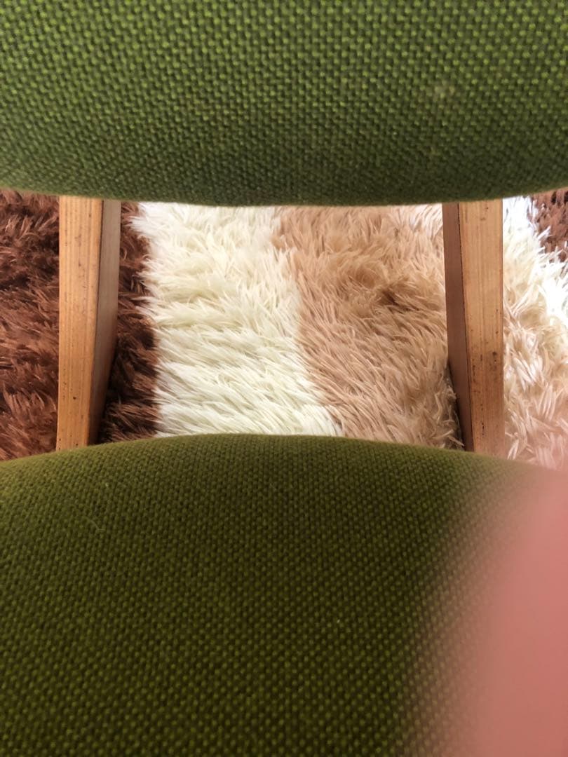 天童木工　低座イス　グリーン系