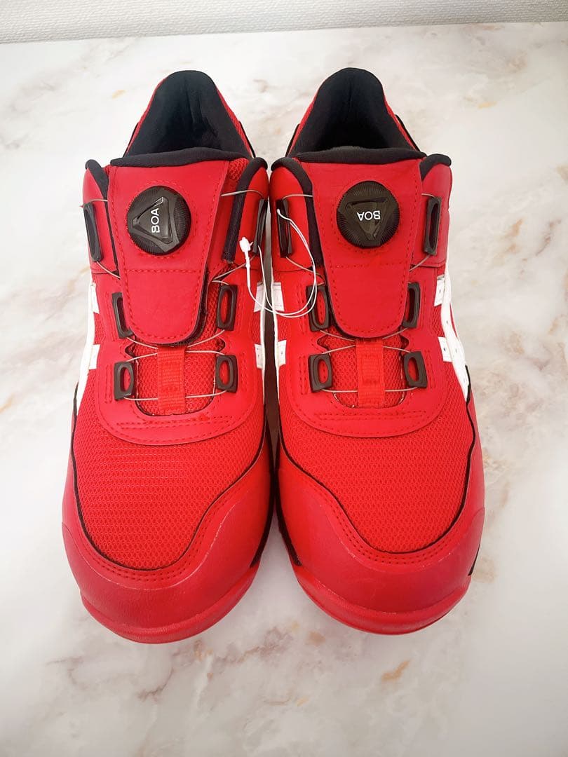 【新品未使用】アシックス　安全靴　BOAシステム 赤　asics 26センチ