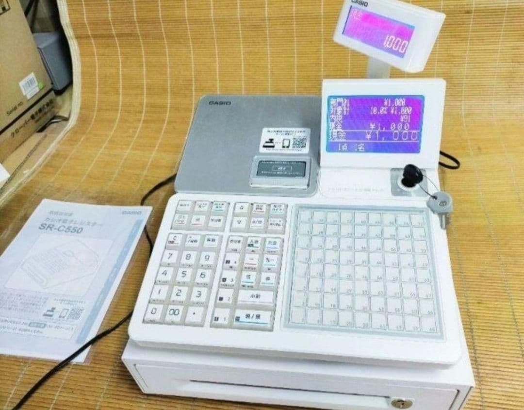 カシオレジスター　SR-CS550　スマホ連携Bluetooth　550654