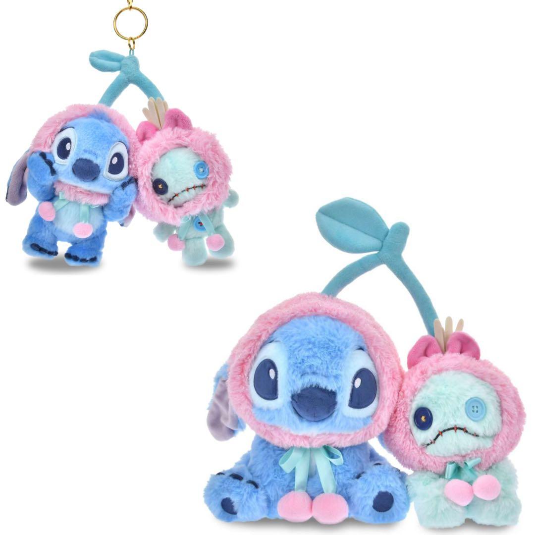 スティッチ＆スクランプ ぬいぐるみ キーホルダー・キーチェーン　2点