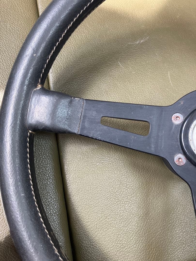 【旧車カスタム】DATSUN × ABARTH ステアリング ハンドル／現状品