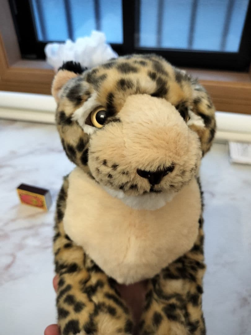 新品未使用【廃盤貴重】サンレモン　ひざひょう　ぬいぐるみ　ヒョウ　豹　正規品