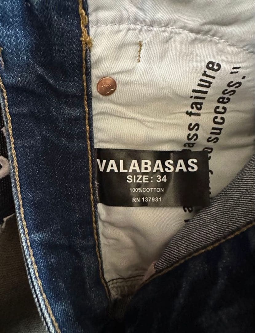 パンツ VALABASAS MR.BAGGY DIRTY VINTAGE BLUE 34